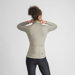 SPORTFUL Cycling winter long sleeve jersey - CLASSIC THERMAL - light green