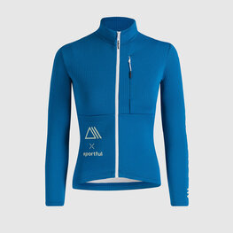 SPORTFUL Cycling winter long sleeve jersey - POWER - blue