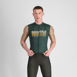 SPORTFUL Cycling short sleeve jersey - SUPERGIARA 2 - green/gold