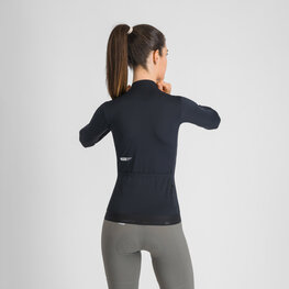 SPORTFUL Cycling summer long sleeve jersey - SRK - black