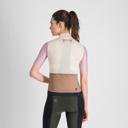 SPORTFUL Cycling short sleeve jersey - SUPERGIARA LOGO 2 - beige