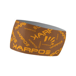 KARPOS Cycling headband - PELMO - brown/yellow