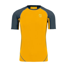 KARPOS Cycling short sleeve t-shirt - LAVAREDO - yellow/black