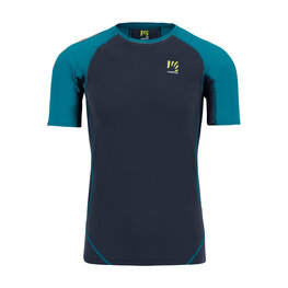 KARPOS Cycling short sleeve t-shirt - LAVAREDO - black/blue