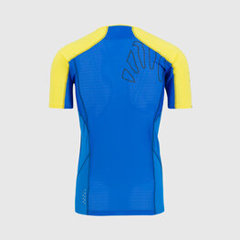 KARPOS Cycling short sleeve t-shirt - LAVAREDO - blue/yellow