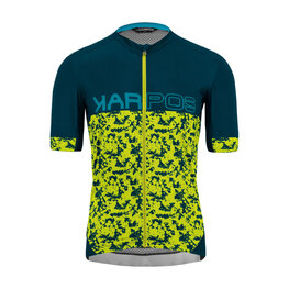 KARPOS Cycling short sleeve jersey - JUMP - turquoise/yellow