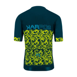 KARPOS Cycling short sleeve jersey - JUMP - turquoise/yellow