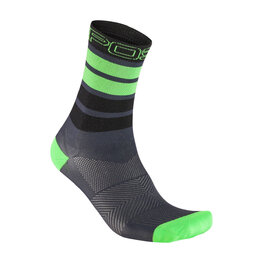 KARPOS Cyclingclassic socks - VERVE - grey/black/green
