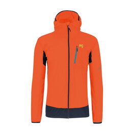 KARPOS Cycling windproof jacket - LOT EVO - orange/black