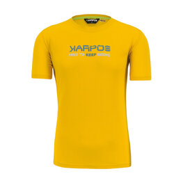 KARPOS Cycling short sleeve t-shirt - VAL FEDERIA - yellow
