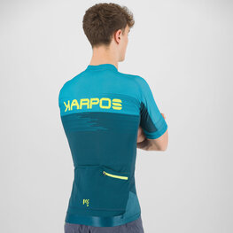 KARPOS Cycling short sleeve jersey - GREEN FIRE - turquoise