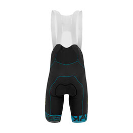 KARPOS Cycling bib shorts - VERVE EVO - black/turquoise