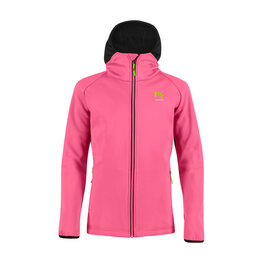 KARPOS Cycling windproof jacket - LAVAREDO KID WINTER - pink/black