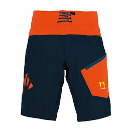 KARPOS Cycling shorts without bib - VAL DI DENTRO - blue/orange