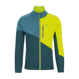 KARPOS hoodie - VAL VIOLA FULL-ZIP - green/yellow