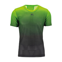 KARPOS Cycling short sleeve t-shirt - VERVE MESH - black/green