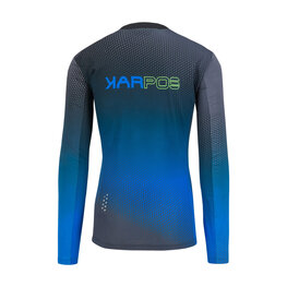 KARPOS Cycling summer long sleeve jersey - VAL DI DENTRO - grey/blue
