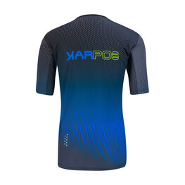 KARPOS Cycling short sleeve jersey - VAL DI DENTRO - blue/black