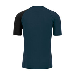 KARPOS Cycling short sleeve t-shirt - DINAMICO MERINO 130 - blue/black