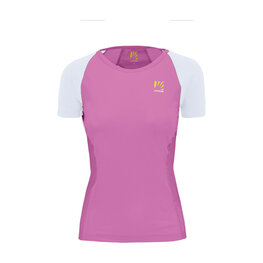 KARPOS Cycling short sleeve t-shirt - LAVAREDO EVO W - pink/white
