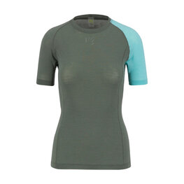 KARPOS Cycling short sleeve t-shirt - DINAMICO MERINO 130 W - green