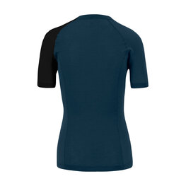 KARPOS Cycling short sleeve t-shirt - DINAMICO MERINO 130 W - blue/black