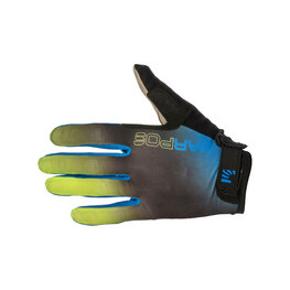 KARPOS Cycling long-finger gloves - FEDERIA - blue/green/yellow