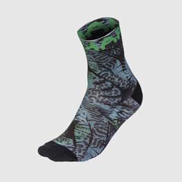 KARPOS Cyclingclassic socks - GREEN FIRE - multicolour/grey