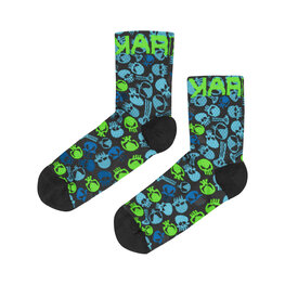 KARPOS Cyclingclassic socks - GREEN FIRE - multicolour/black