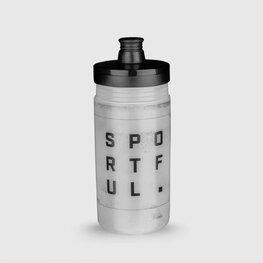 SPORTFUL Cycling water bottle - BOTTLE 550ML - transparent/black