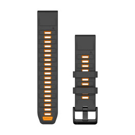 GARMIN band - QUICKFIT 22 - black/orange
