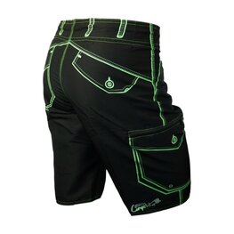HAVEN Cycling shorts without bib - COMPETITOR - black/green