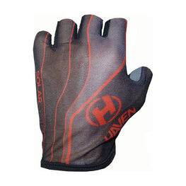 HAVEN Cycling fingerless gloves - SOLAR SHORT - red