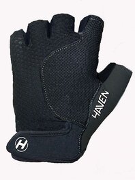 HAVEN Cycling fingerless gloves - KIOWA SHORT - black