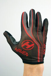 HAVEN Cycling long-finger gloves - SOLAR LONG - red
