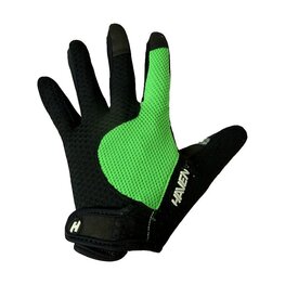 HAVEN Cycling long-finger gloves - KIOWA LONG - black/green