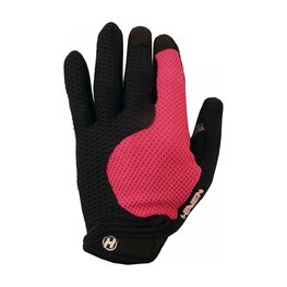 HAVEN Cycling long-finger gloves - KIOWA LONG - black/pink