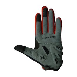 HAVEN Cycling long-finger gloves - DEMO LONG - black/red
