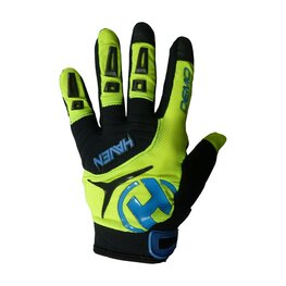 HAVEN Cycling long-finger gloves - DEMO LONG - green/blue