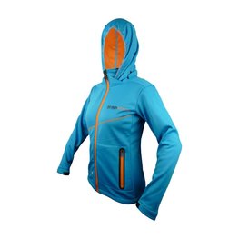 HAVEN Cycling thermal jacket - THERMOTEC WOMEN - blue/orange