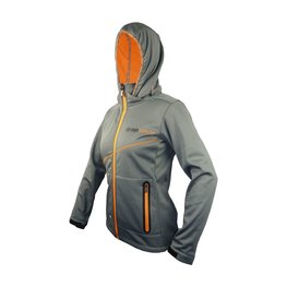 HAVEN Cycling thermal jacket - THERMOTEC WOMEN - grey/orange