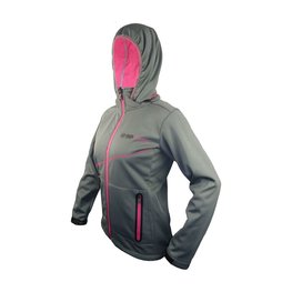 HAVEN Cycling thermal jacket - THERMOTEC WOMEN - grey/pink