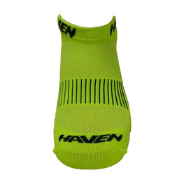 HAVEN Cycling ankle socks - SNAKE SILVER NEO 2PAK - yellow/black