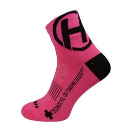 HAVEN Cyclingclassic socks - LITE SILVER NEO 2PAK - pink/black