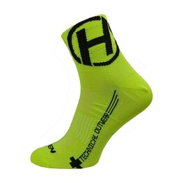 HAVEN Cyclingclassic socks - LITE SILVER NEO 2PAK - yellow/black