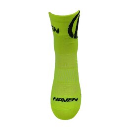 HAVEN Cyclingclassic socks - LITE SILVER NEO 2PAK - yellow/black