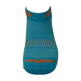 HAVEN Cycling ankle socks - SNAKE SILVER NEO 2PAK - blue/orange