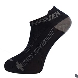 HAVEN Cycling ankle socks - SNAKE SILVER NEO 2PAK - black/grey