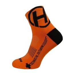 HAVEN Cyclingclassic socks - LITE SILVER NEO 2PAK - orange/black