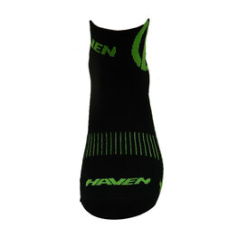 HAVEN Cyclingclassic socks - LITE SILVER NEO 2PAK - black/green